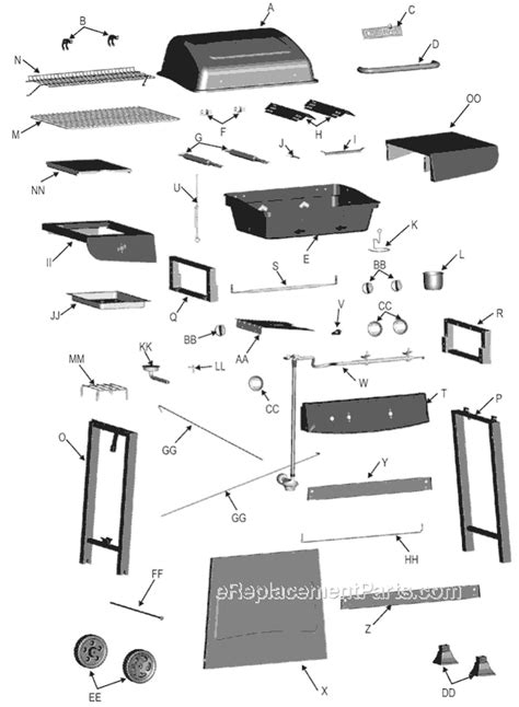 charbroil universal grill parts diagram